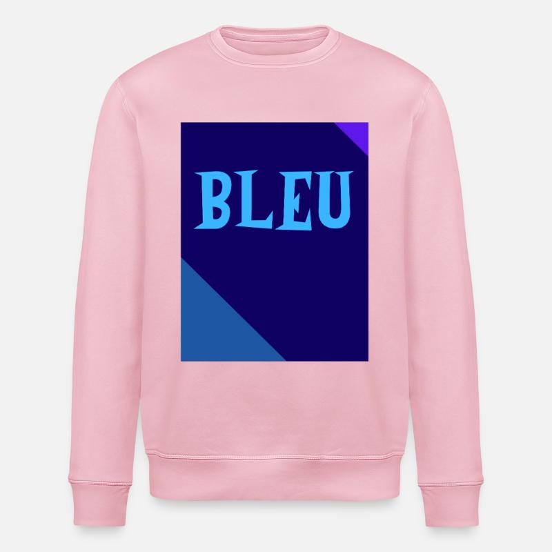 BLUE Rectangle Triangle Chalkboard - Stanley/Stella ROLLER Unisex Organic Sweatshirt - cotton pink