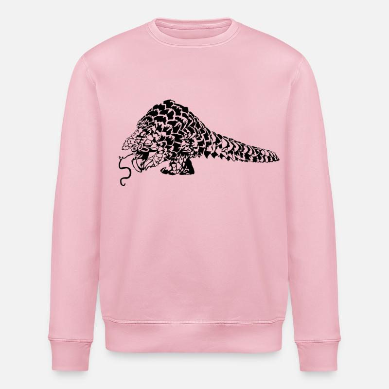 Pangolin Schuppentier - Stanley/Stella Unisex Bio-Sweatshirt ROLLER - Hellrosa