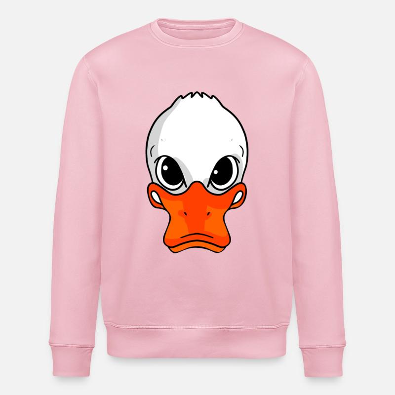 Evil Duck - Stanley/Stella ROLLER Unisex Organic Sweatshirt - cotton pink