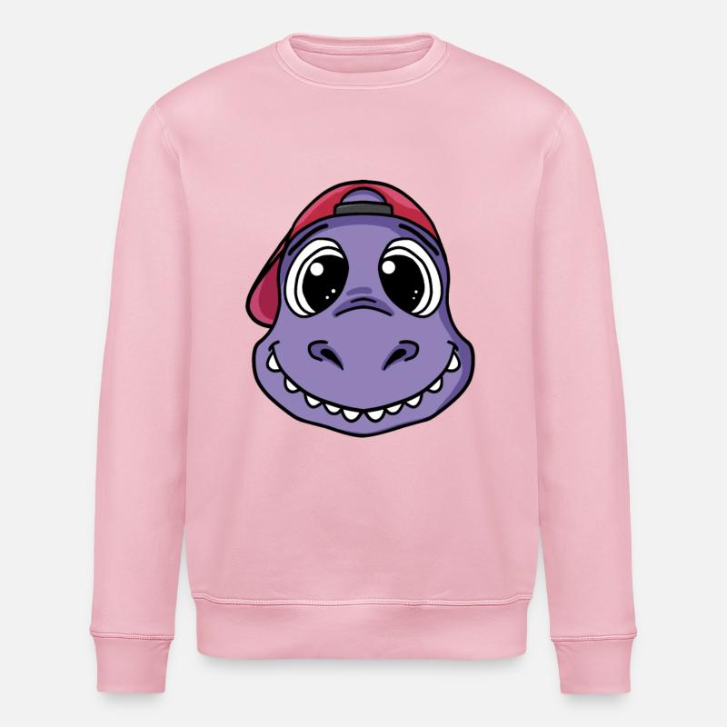 Dinosaurier - Stanley/Stella Unisex Bio-Sweatshirt ROLLER - Hellrosa