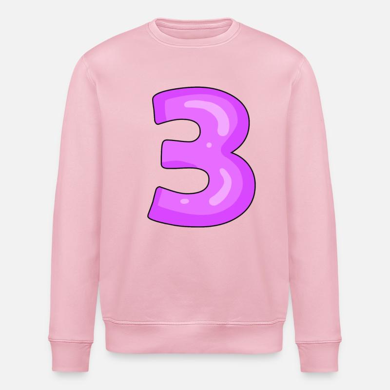 3 violet - Sweat bio ROLLER Stanley/Stella Unisexe - rose pâle