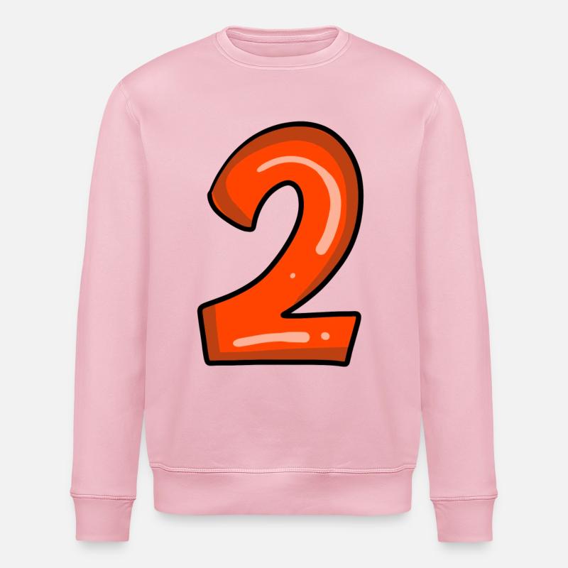 2 rouge - Sweat bio ROLLER Stanley/Stella Unisexe - rose pâle