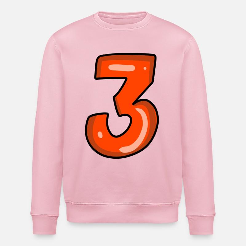3 rot - Stanley/Stella Unisex Bio-Sweatshirt ROLLER - Hellrosa