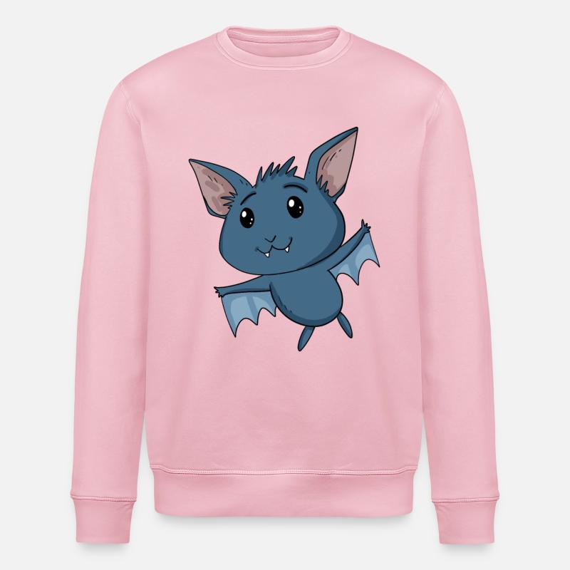 Fledermaus - Stanley/Stella Unisex Bio-Sweatshirt ROLLER - Hellrosa