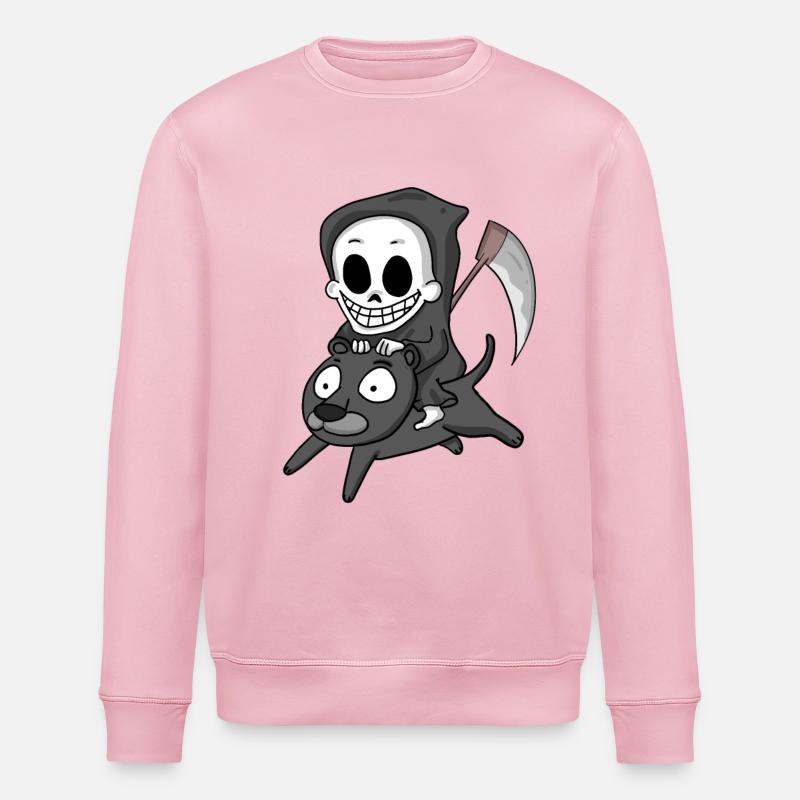 Grim Reaper et Black Panther - Sweat bio ROLLER Stanley/Stella Unisexe - rose pâle