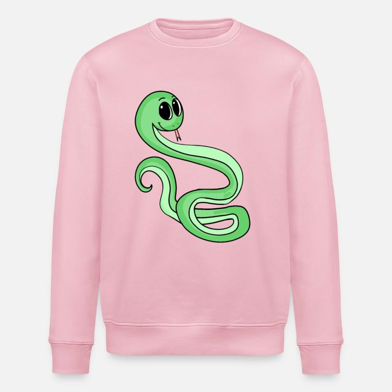 Schlange - Stanley/Stella Unisex Bio-Sweatshirt ROLLER - Hellrosa