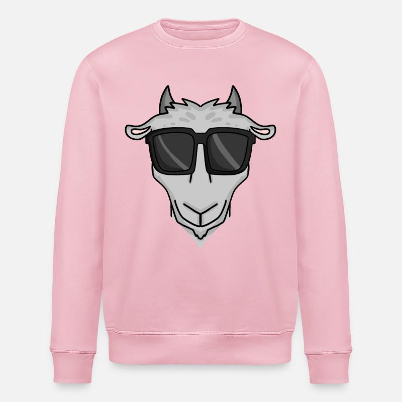Coole Ziege - Stanley/Stella Unisex Bio-Sweatshirt ROLLER - Hellrosa