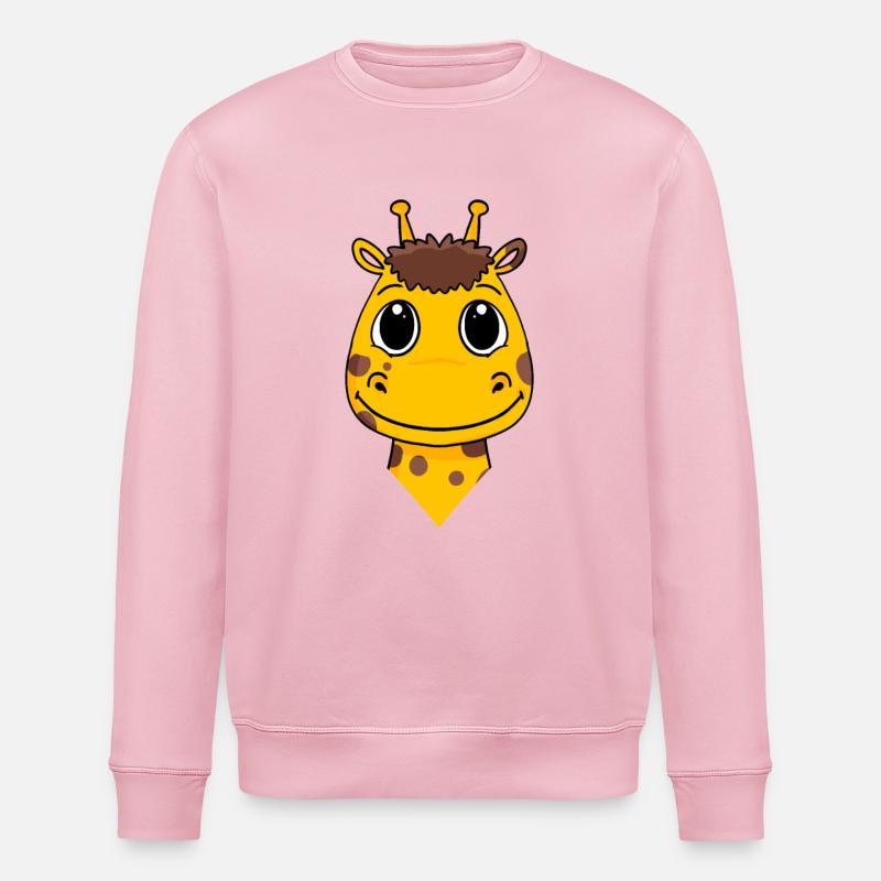 Girafe - Sweat bio ROLLER Stanley/Stella Unisexe - rose pâle