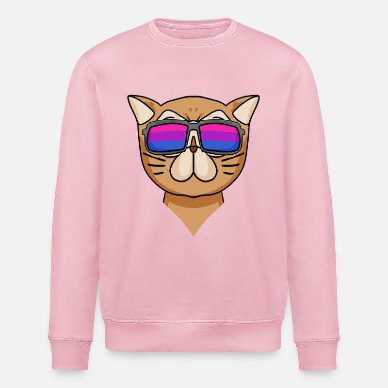 Bisexuell Perserkatze Katze Geschenk - Stanley/Stella Unisex Bio-Sweatshirt ROLLER - Hellrosa