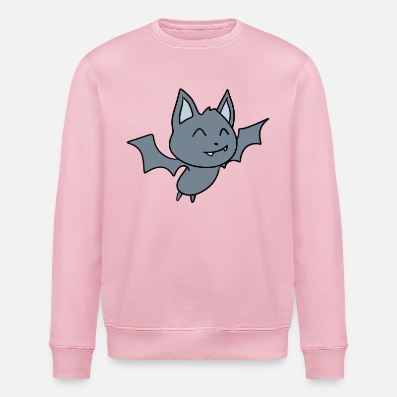 Fledermaus - Stanley/Stella Unisex Bio-Sweatshirt ROLLER - Hellrosa