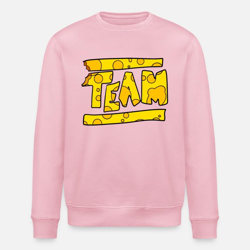 Käse Team - Stanley/Stella Unisex Bio-Sweatshirt ROLLER - Hellrosa