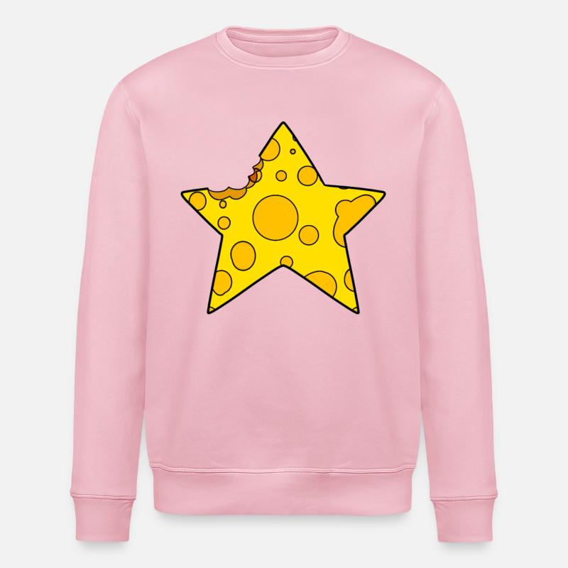 Étoile du fromage - Sweat bio ROLLER Stanley/Stella Unisexe - rose pâle