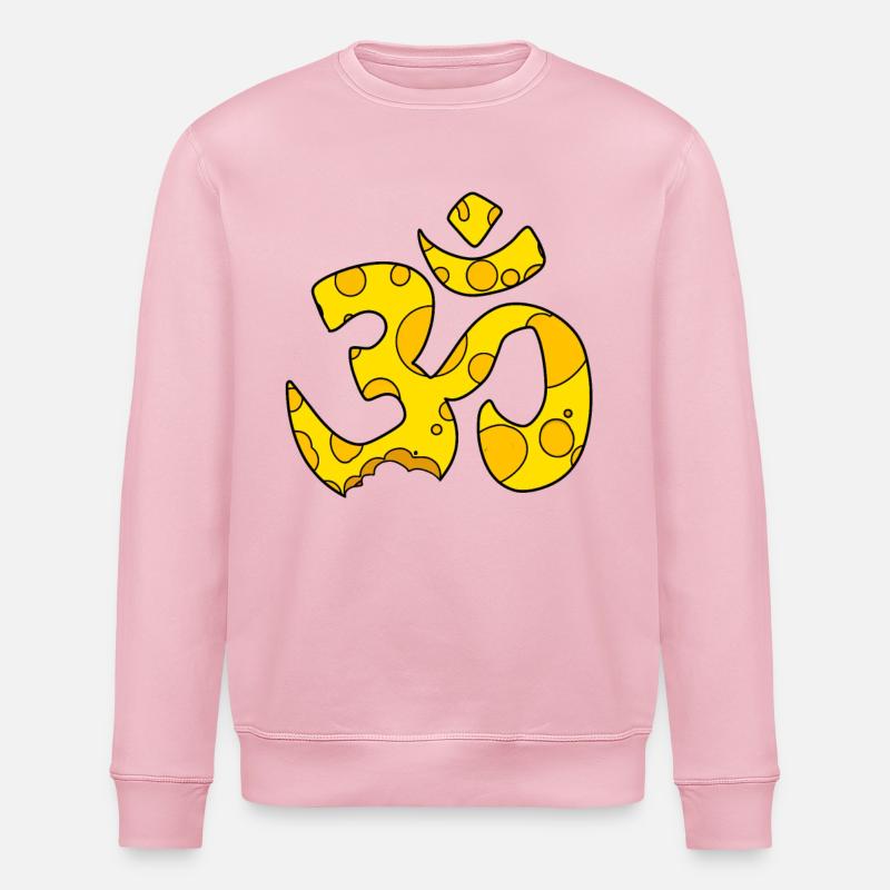 Käse OM Zeichen - Stanley/Stella Unisex Bio-Sweatshirt ROLLER - Hellrosa