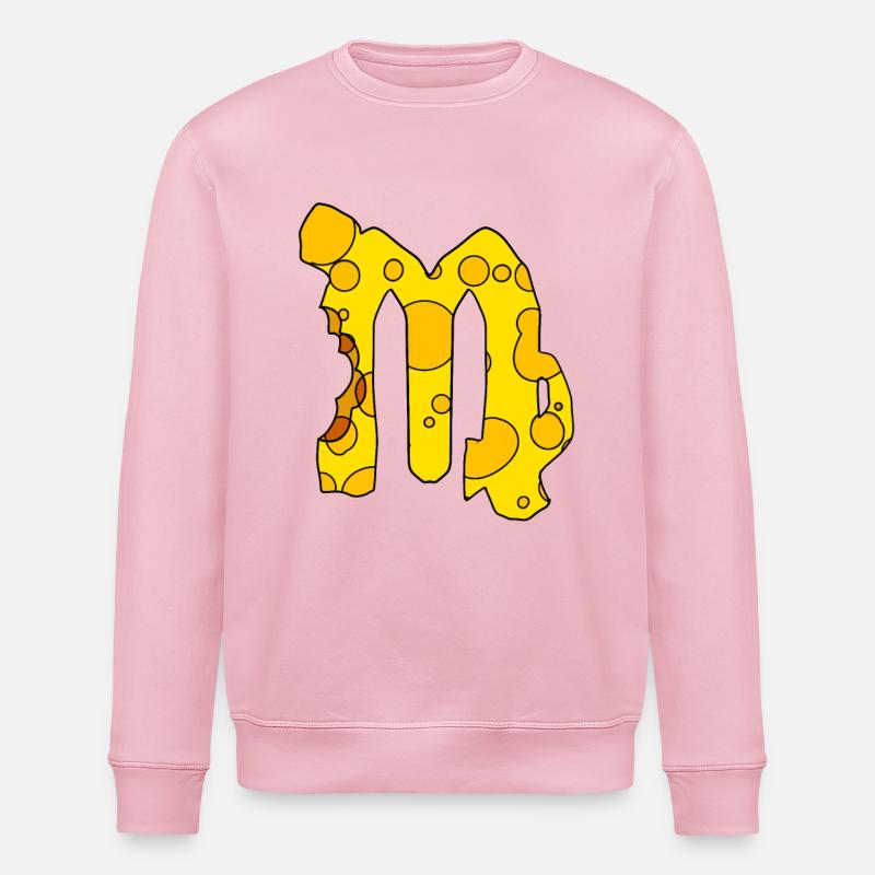 Signe du zodiaque Vierge - Sweat bio ROLLER Stanley/Stella Unisexe - rose pâle