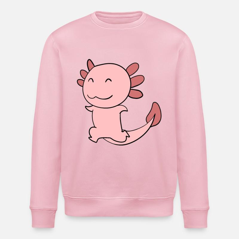 Axolotl Rose Doux - Sweat bio ROLLER Stanley/Stella Unisexe - rose pâle