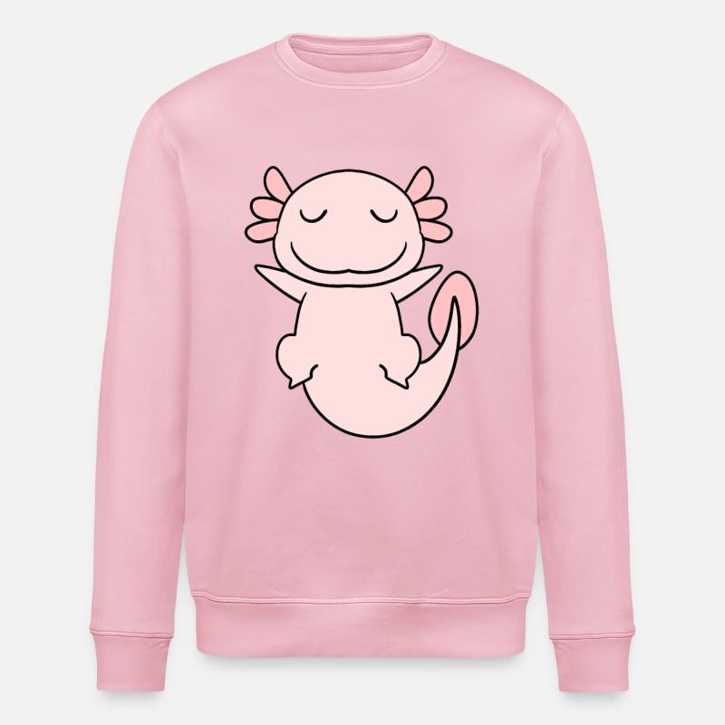 Axolotl Rose Doux - Sweat bio ROLLER Stanley/Stella Unisexe - rose pâle