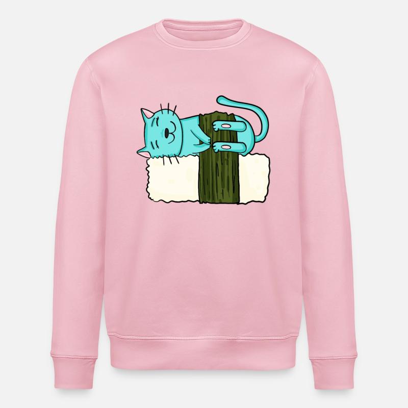 Sushi Chat - Sweat bio ROLLER Stanley/Stella Unisexe - rose pâle