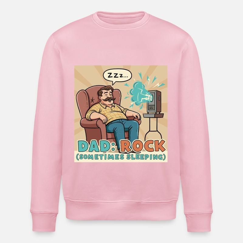 Papa: Fels - Stanley/Stella Unisex Bio-Sweatshirt ROLLER - Hellrosa