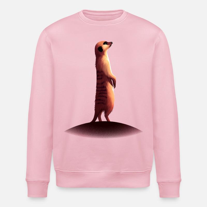Erdmännchen - Stanley/Stella Unisex Bio-Sweatshirt ROLLER - Hellrosa