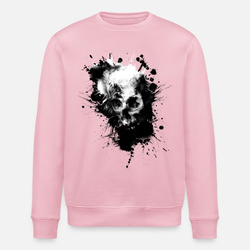 crâne - Sweat bio ROLLER Stanley/Stella Unisexe - rose pâle