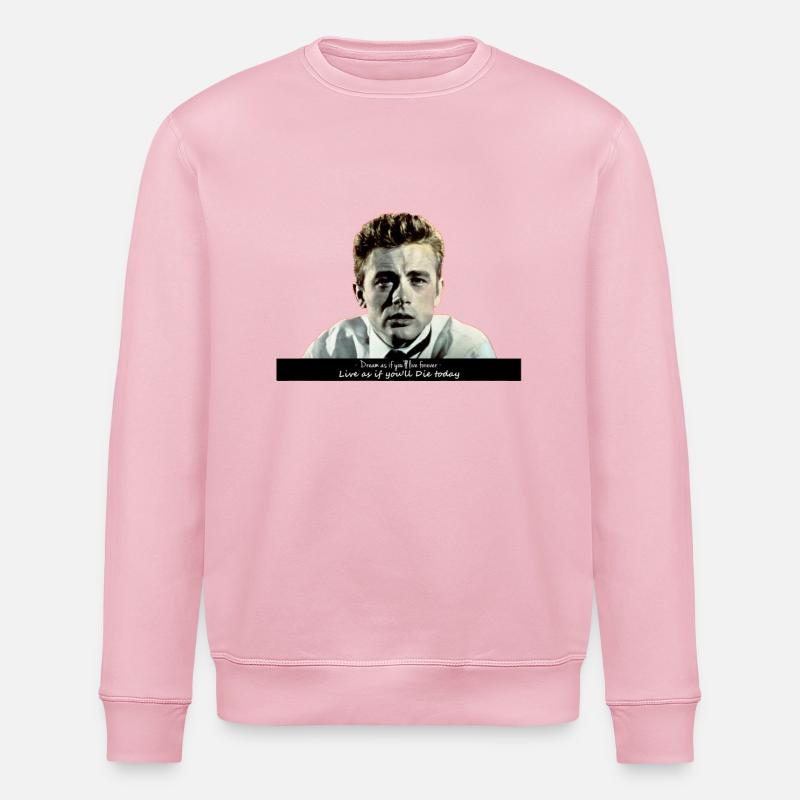 James Dean - Stanley/Stella Unisex Bio-Sweatshirt ROLLER - Hellrosa