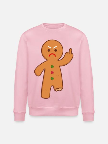 Lebkuchenmann - Stanley/Stella Unisex Bio-Sweatshirt ROLLER - Hellrosa