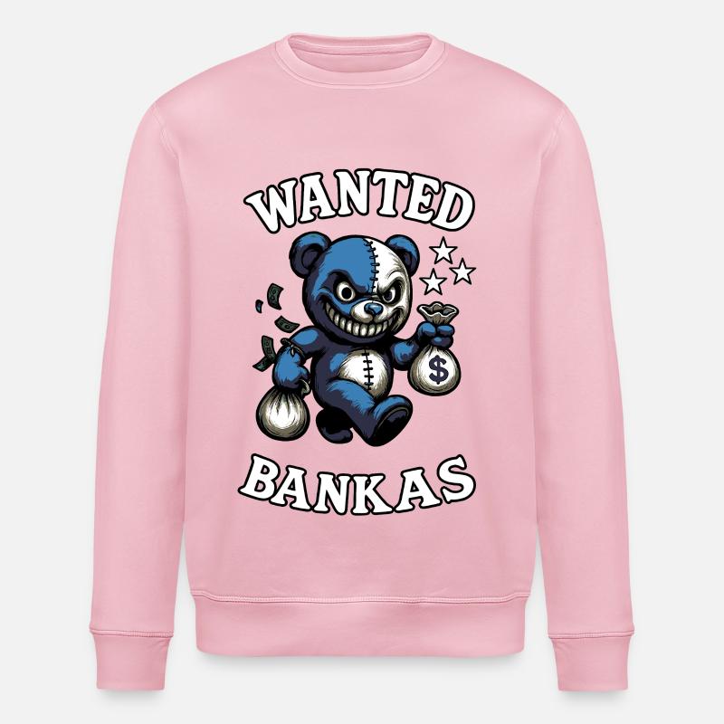 Wanted Bär - Stanley/Stella Unisex Bio-Sweatshirt ROLLER - Hellrosa