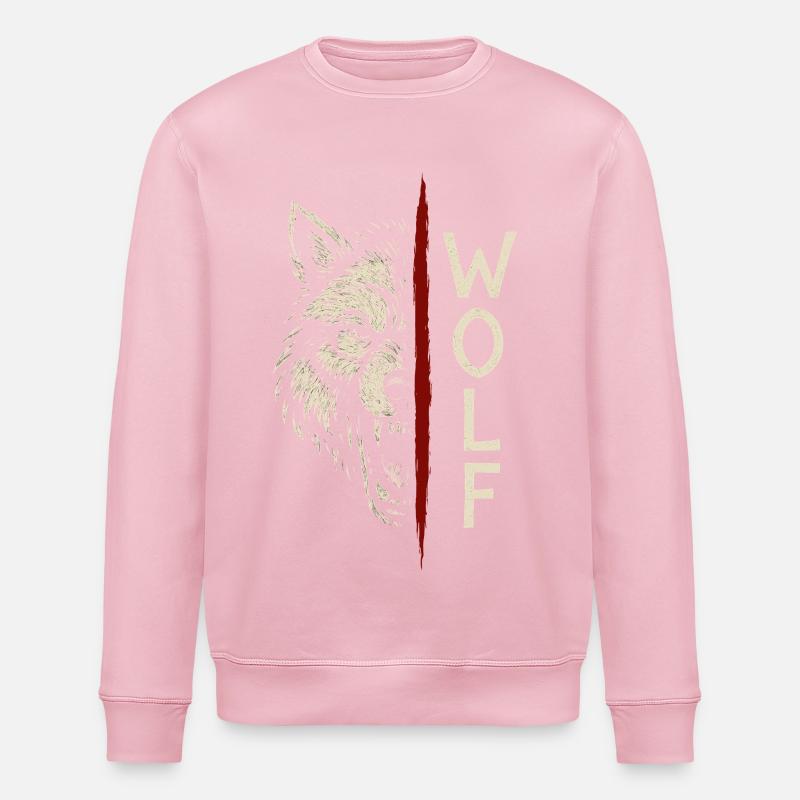 Wolf - Stanley/Stella Unisex Bio-Sweatshirt ROLLER - Hellrosa