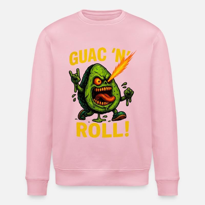 Guac ’n’ Roll - Stanley/Stella Unisex Bio-Sweatshirt ROLLER - Hellrosa