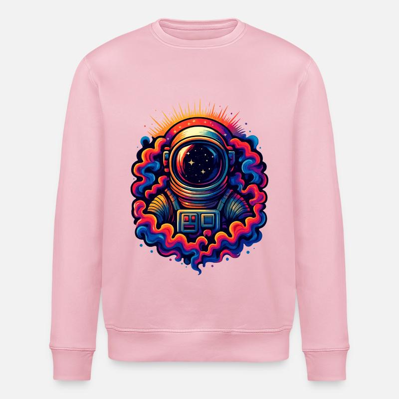 Kosmischer Trip - Stanley/Stella Unisex Bio-Sweatshirt ROLLER - Hellrosa