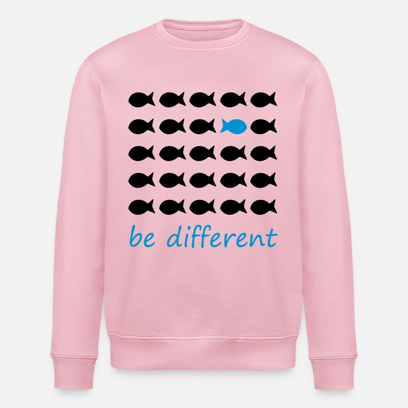 être différent - Sweat bio ROLLER Stanley/Stella Unisexe - rose pâle