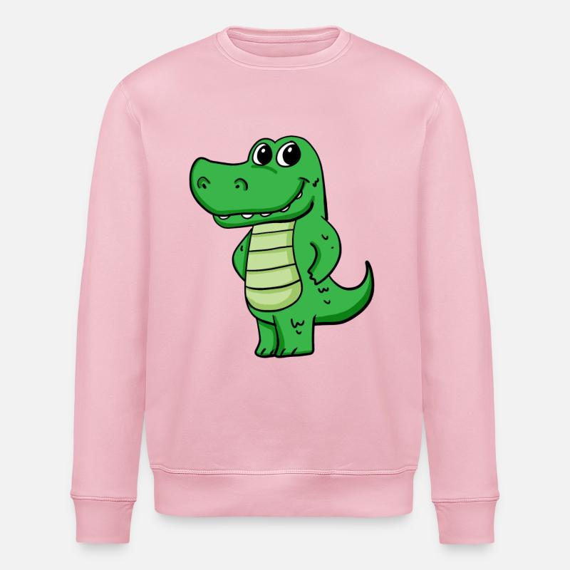 Krokodil - Stanley/Stella Unisex Bio-Sweatshirt ROLLER - Hellrosa