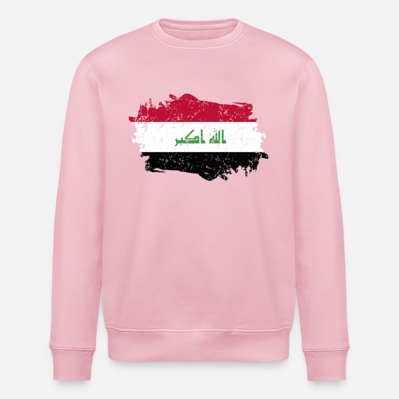 Annonces Flag Grunge Annonces Flag - Sweat bio ROLLER Stanley/Stella Unisexe - rose pâle