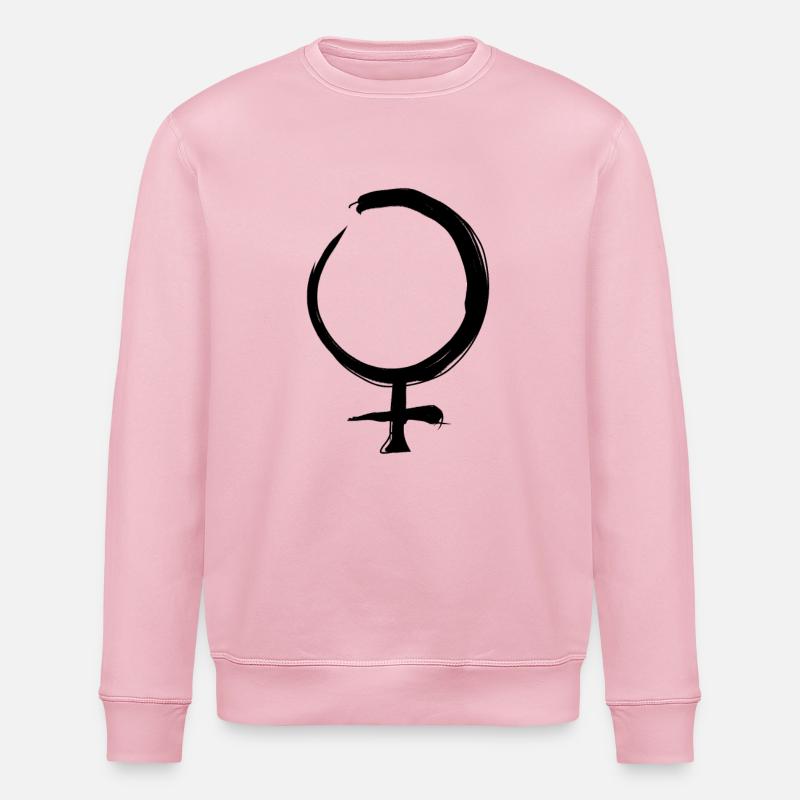 Symbole d’astrologie de Vénus - Sweat bio ROLLER Stanley/Stella Unisexe - rose pâle