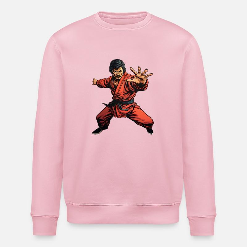 Combattant de Kung Fu - Sweat bio ROLLER Stanley/Stella Unisexe - rose pâle
