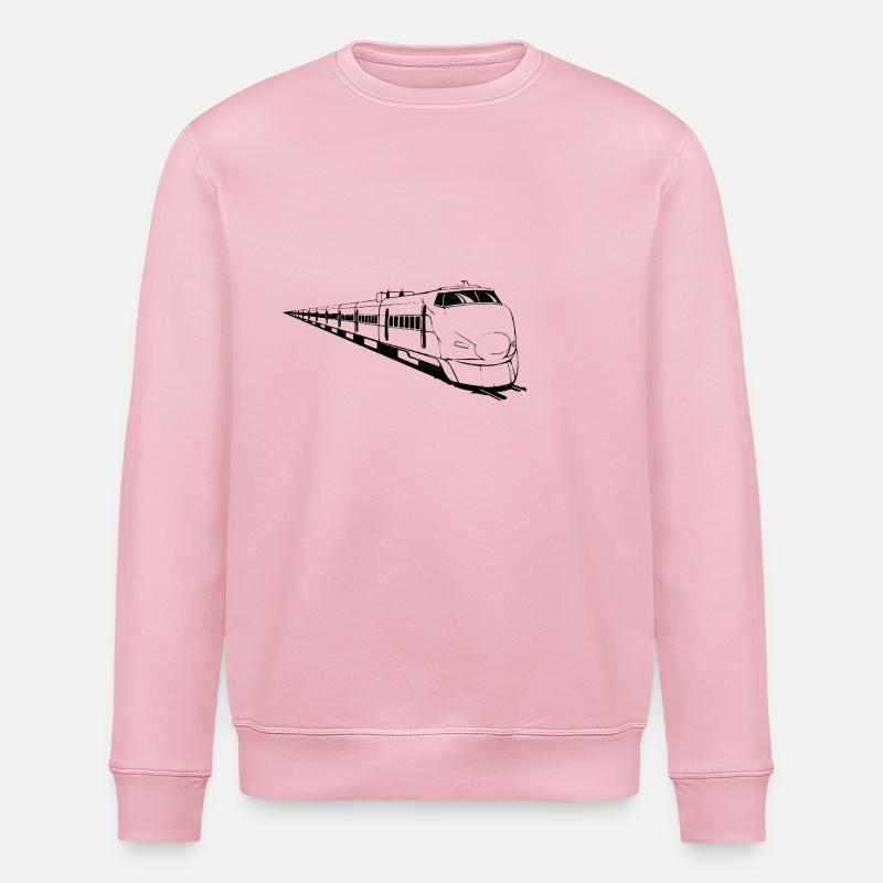 Conception de locomotives ferroviaires - Sweat bio ROLLER Stanley/Stella Unisexe - rose pâle