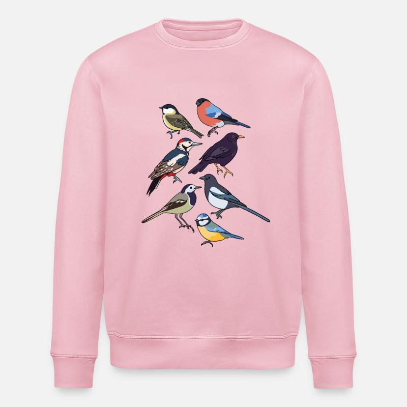 Gartenvögel Vögel - Stanley/Stella Unisex Bio-Sweatshirt ROLLER - Hellrosa