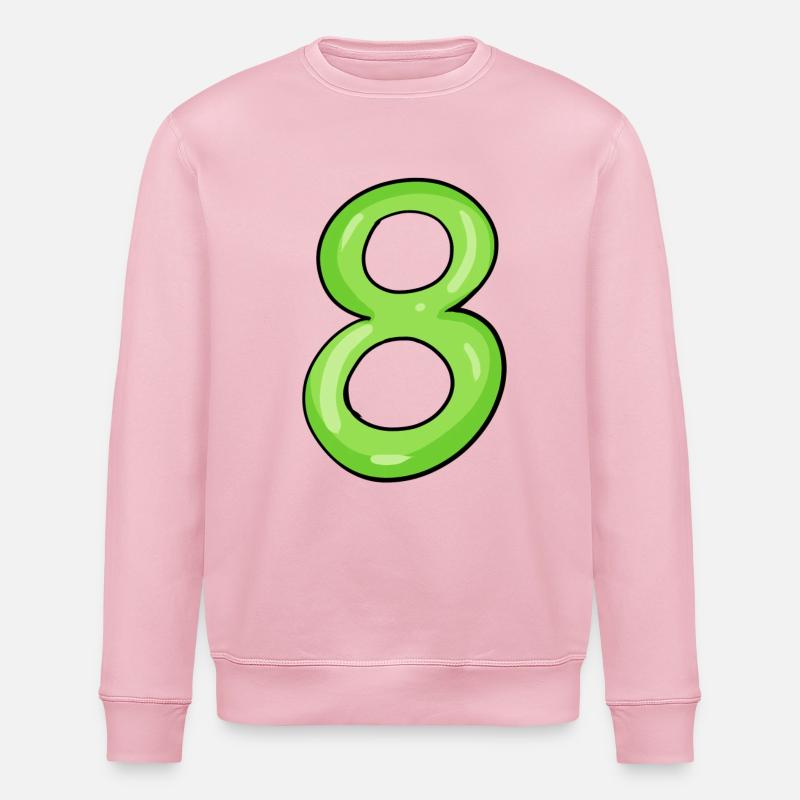 8 - Sweat bio ROLLER Stanley/Stella Unisexe - rose pâle