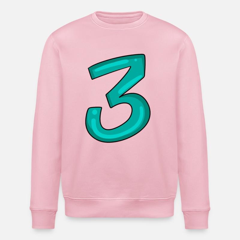 3 - Sweat bio ROLLER Stanley/Stella Unisexe - rose pâle