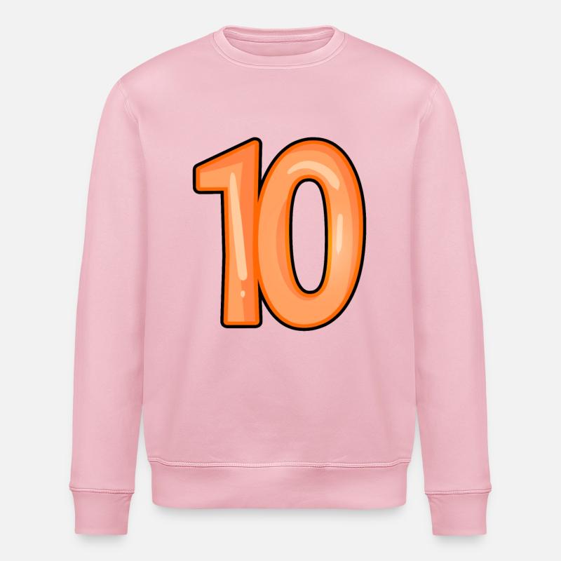 Numéro 10 - Sweat bio ROLLER Stanley/Stella Unisexe - rose pâle