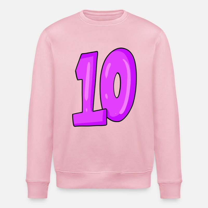 10 - Sweat bio ROLLER Stanley/Stella Unisexe - rose pâle