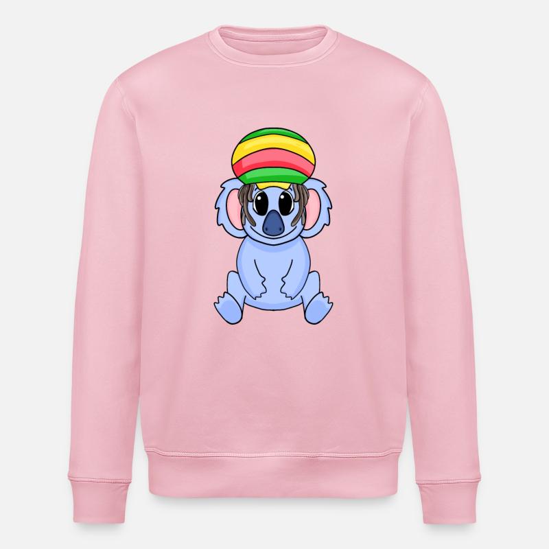 Rasta Koala - Stanley/Stella Unisex Bio-Sweatshirt ROLLER - Hellrosa