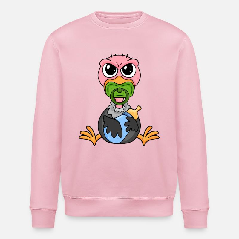 Baby Geier - Stanley/Stella Unisex Bio-Sweatshirt ROLLER - Hellrosa