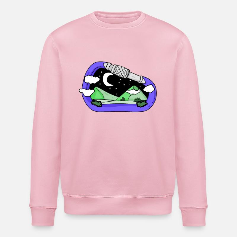 Berg Berge - Stanley/Stella Unisex Bio-Sweatshirt ROLLER - Hellrosa