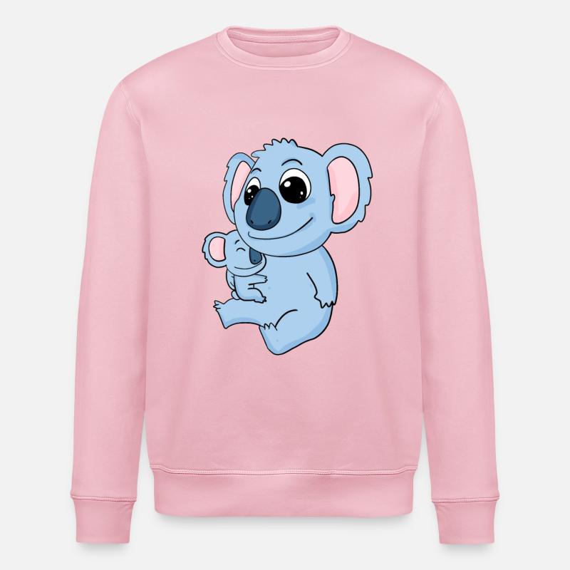 Famille - Koala avec bébé - Koala - Sweat bio ROLLER Stanley/Stella Unisexe - rose pâle