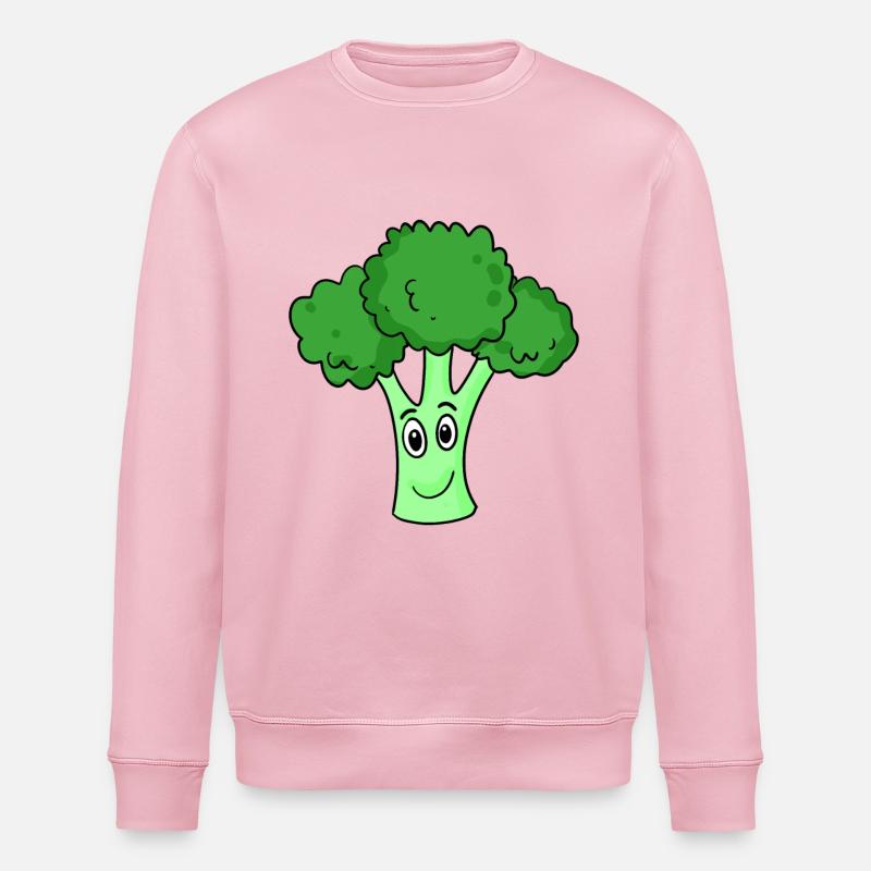 Brocoli - Sweat bio ROLLER Stanley/Stella Unisexe - rose pâle