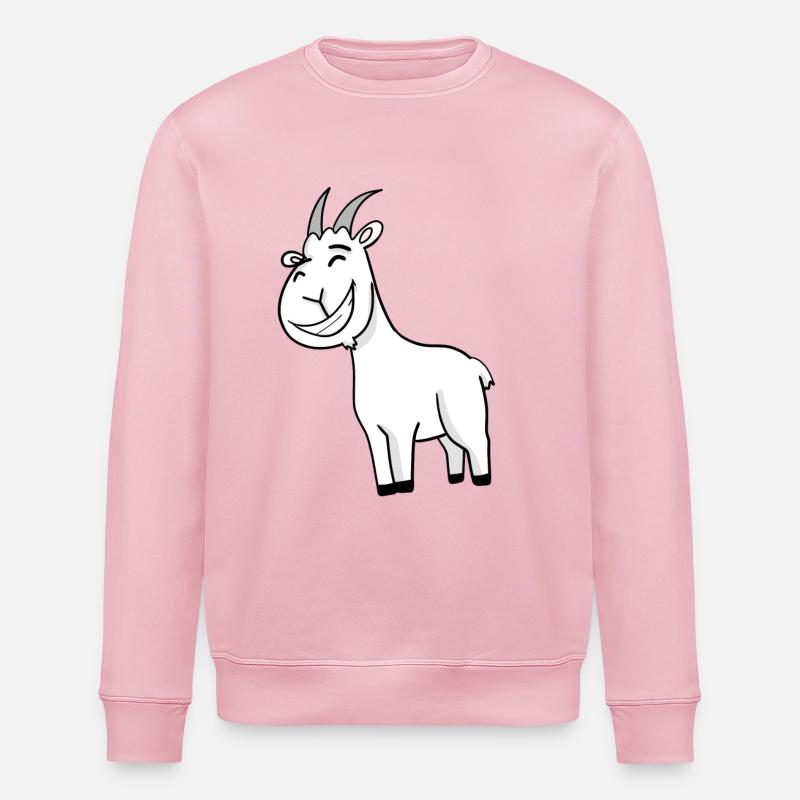 Bouc de chèvre - Sweat bio ROLLER Stanley/Stella Unisexe - rose pâle