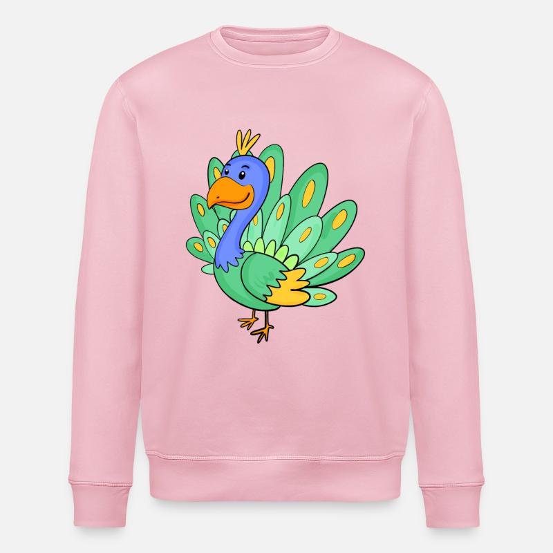 Pfau - Stanley/Stella Unisex Bio-Sweatshirt ROLLER - Hellrosa
