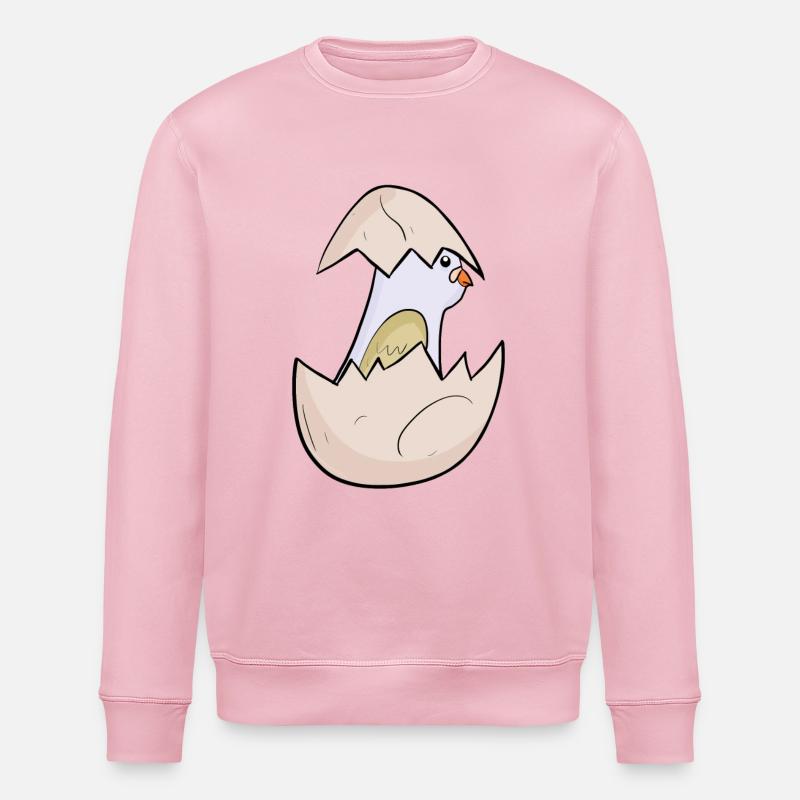 Bébé Pigeon - Bébé Oiseau - Sweat bio ROLLER Stanley/Stella Unisexe - rose pâle