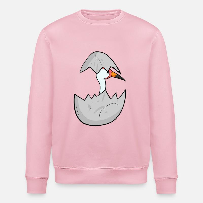 Grue pour bébé - Sweat bio ROLLER Stanley/Stella Unisexe - rose pâle